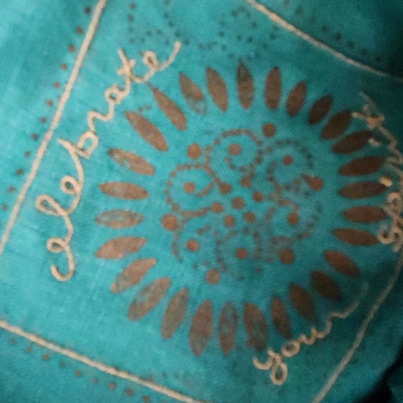 Celebrate Your Spirit 100% Linen Green Jacket Plus Size 18W - Picture 7 of 8